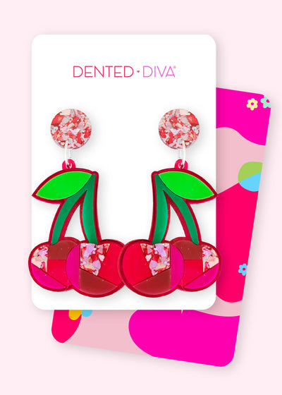 Chic Cherry- Dangle PRE ORDER 17/08 - Dented Diva