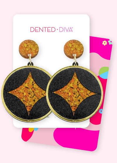 Diamond- Dangle - Dented Diva