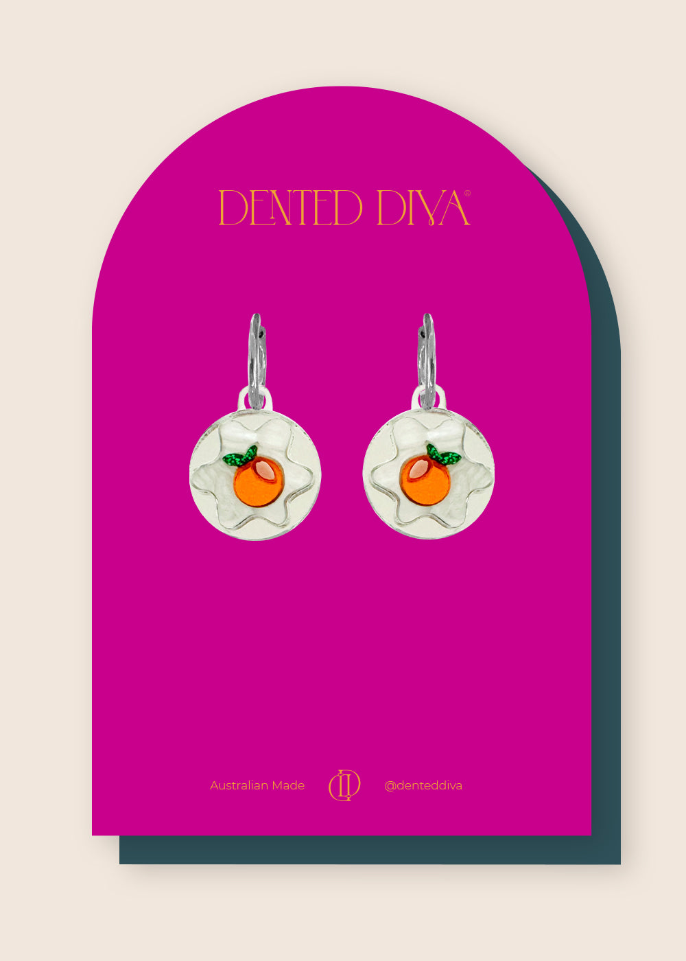 Opulent Orange -Earrings