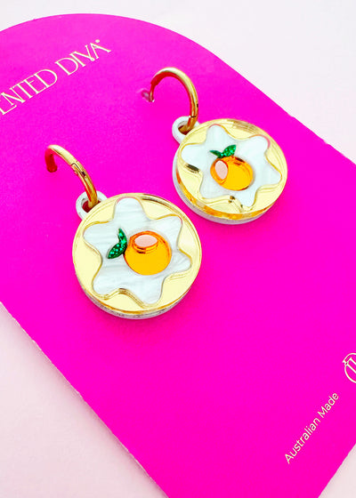 Opulent Orange -Earrings