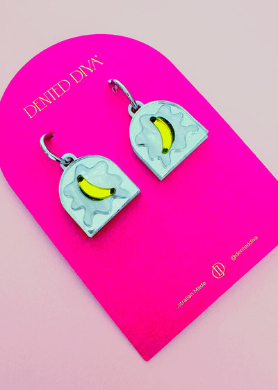 Bedazzling Banana -Earrings