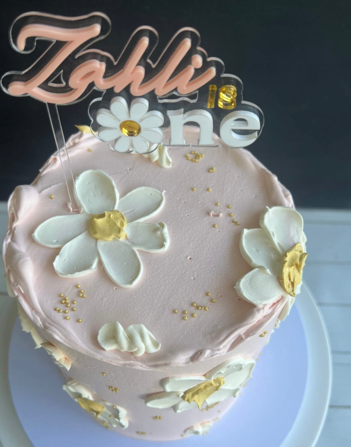 Custom Age Cake Topper- One MADE TO ORDER - Dented Diva