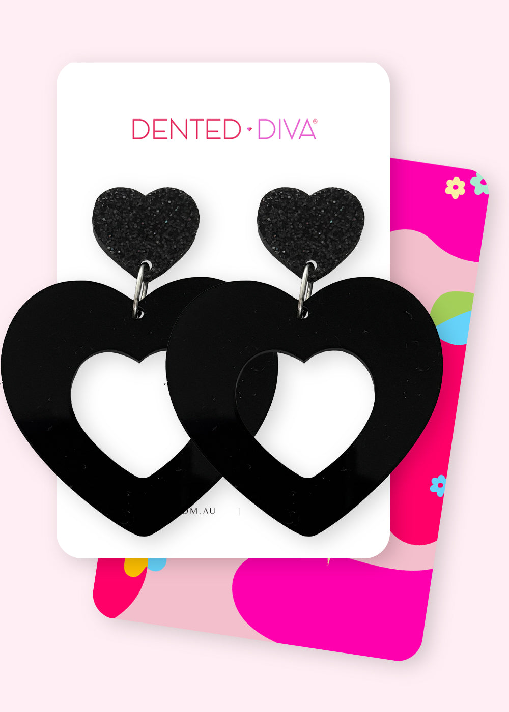 Happy Heart- Dangle - Dented Diva