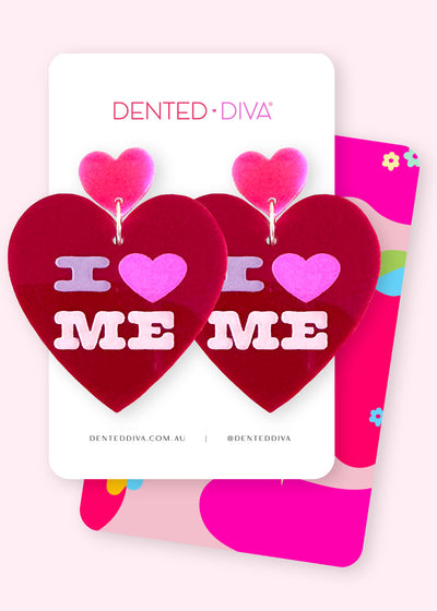 I Love Me- Dangle - Dented Diva