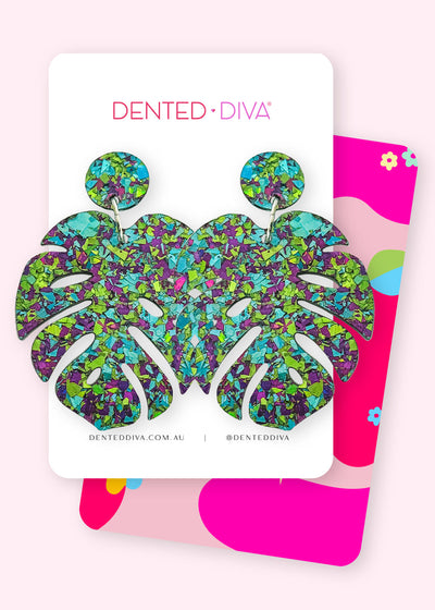 Manic Monstera- Dangle - Dented Diva