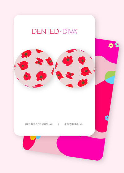 Poppy Fields Print- SAPPER Stud - Dented Diva