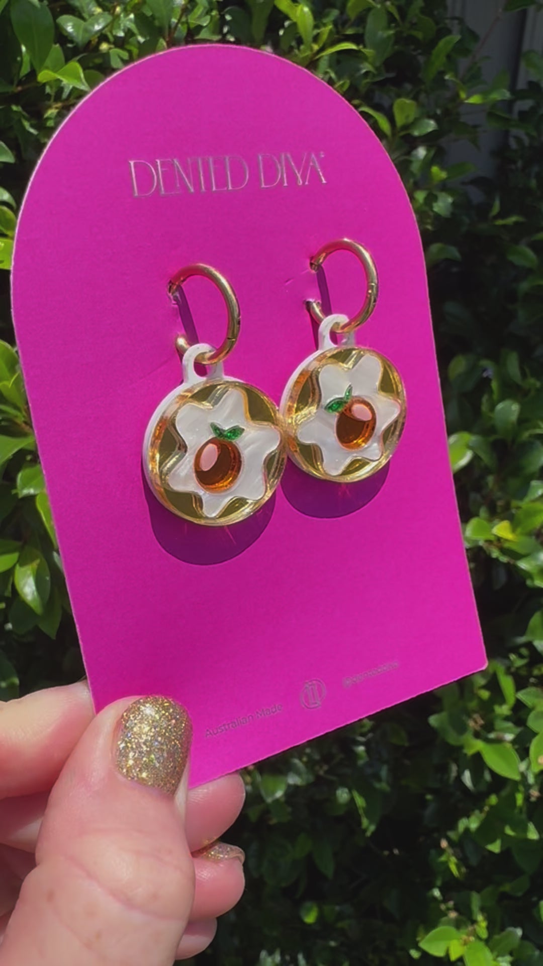 Opulent Orange -Earrings