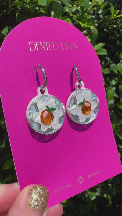 Opulent Orange -Earrings