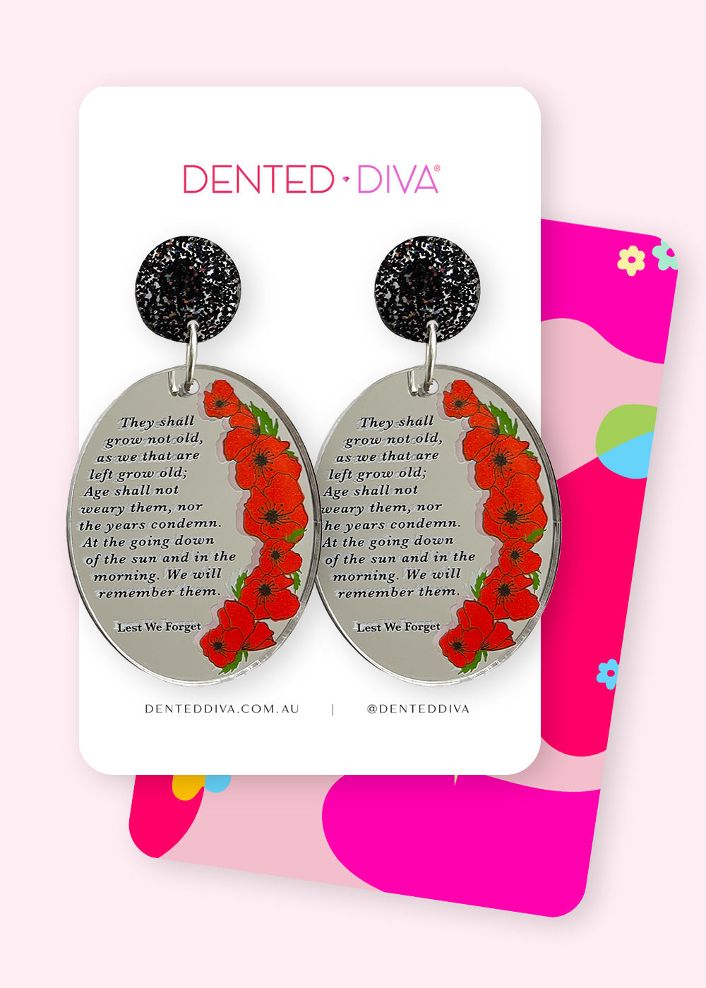 The Ode - Poppy Collection Dangle - Dented Diva